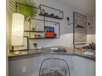 Built-in desks